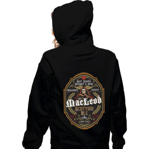 Shirts Zippered Hoodies, Unisex / Small / Black Connor MacLeod Ale