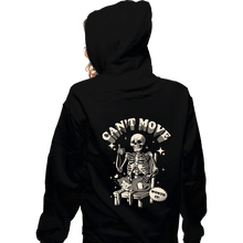 Load image into Gallery viewer, Daily_Deal_Shirts Zippered Hoodies, Unisex / Small / Black Can&#39;t Move
