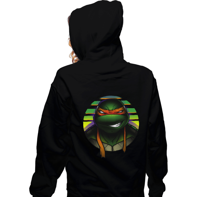 Daily_Deal_Shirts Zippered Hoodies, Unisex / Small / Black Mutant Orange