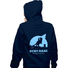 Load image into Gallery viewer, Daily_Deal_Shirts Zippered Hoodies, Unisex / Small / Navy Echo Base Riding Academy
