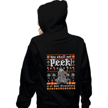 Load image into Gallery viewer, Shirts Zippered Hoodies, Unisex / Small / Black You Shall Not Peek
