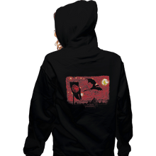 Load image into Gallery viewer, Shirts Zippered Hoodies, Unisex / Small / Black Starry Dragon
