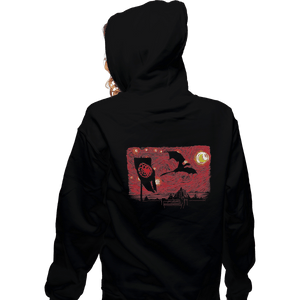 Shirts Zippered Hoodies, Unisex / Small / Black Starry Dragon