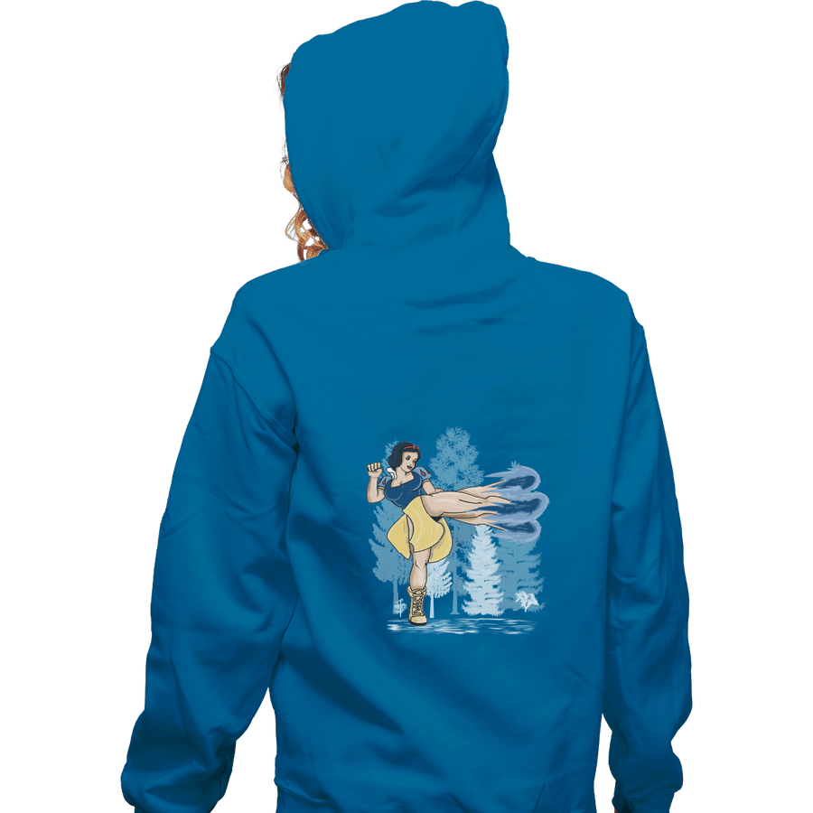 Shirts Pullover Hoodies, Unisex / Small / Sapphire Chun White