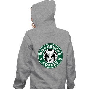 Shirts Zippered Hoodies, Unisex / Small / Sports Grey Moonbucks