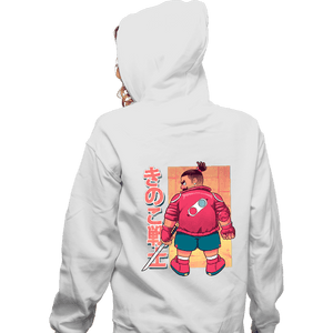 Daily_Deal_Shirts Zippered Hoodies, Unisex / Small / White Kinoko Senshi