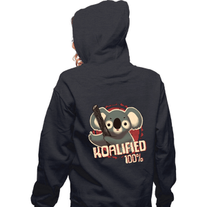 Shirts Zippered Hoodies, Unisex / Small / Dark Heather 100% Koalified