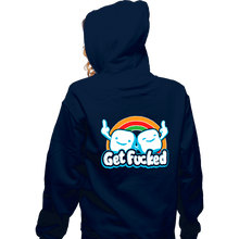 Load image into Gallery viewer, Secret_Shirts Zippered Hoodies, Unisex / Small / Navy Get Effed
