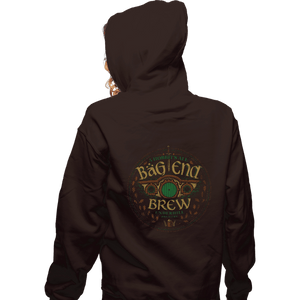 Shirts Zippered Hoodies, Unisex / Small / Dark Chocolate Bag End Brew