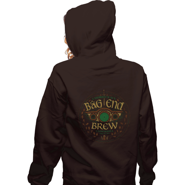 Shirts Zippered Hoodies, Unisex / Small / Dark Chocolate Bag End Brew