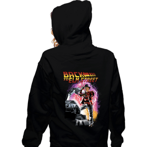 Daily_Deal_Shirts Zippered Hoodies, Unisex / Small / Black Back To Elm Street