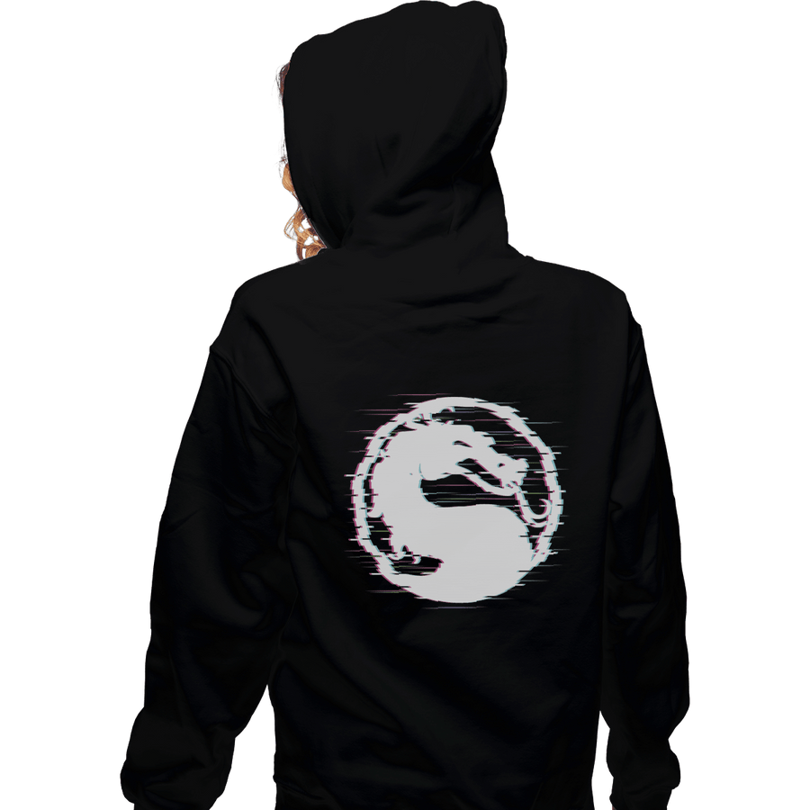 Shirts Zippered Hoodies, Unisex / Small / Black Mortal Glitch