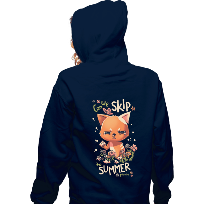 Daily_Deal_Shirts Zippered Hoodies, Unisex / Small / Navy Can We Skip To Summer Please