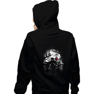 Shirts Zippered Hoodies, Unisex / Small / Black Moonlight Clown