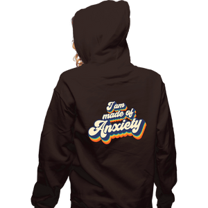 Secret_Shirts Zippered Hoodies, Unisex / Small / Dark Chocolate Made Of Anxiety