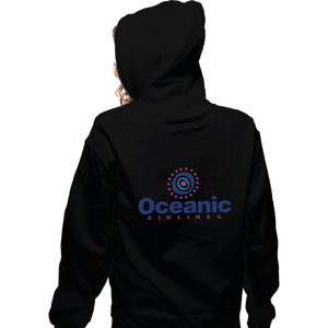 Shirts Zippered Hoodies, Unisex / Small / Black Oceanic Airlines