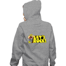Load image into Gallery viewer, Secret_Shirts Zippered Hoodies, Unisex / Small / Sports Grey Let&#39;s Rock
