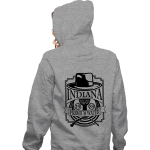 Daily_Deal_Shirts Zippered Hoodies, Unisex / Small / Sports Grey Indiana Water