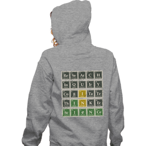 Daily_Deal_Shirts Zippered Hoodies, Unisex / Small / Sports Grey Science Wordle
