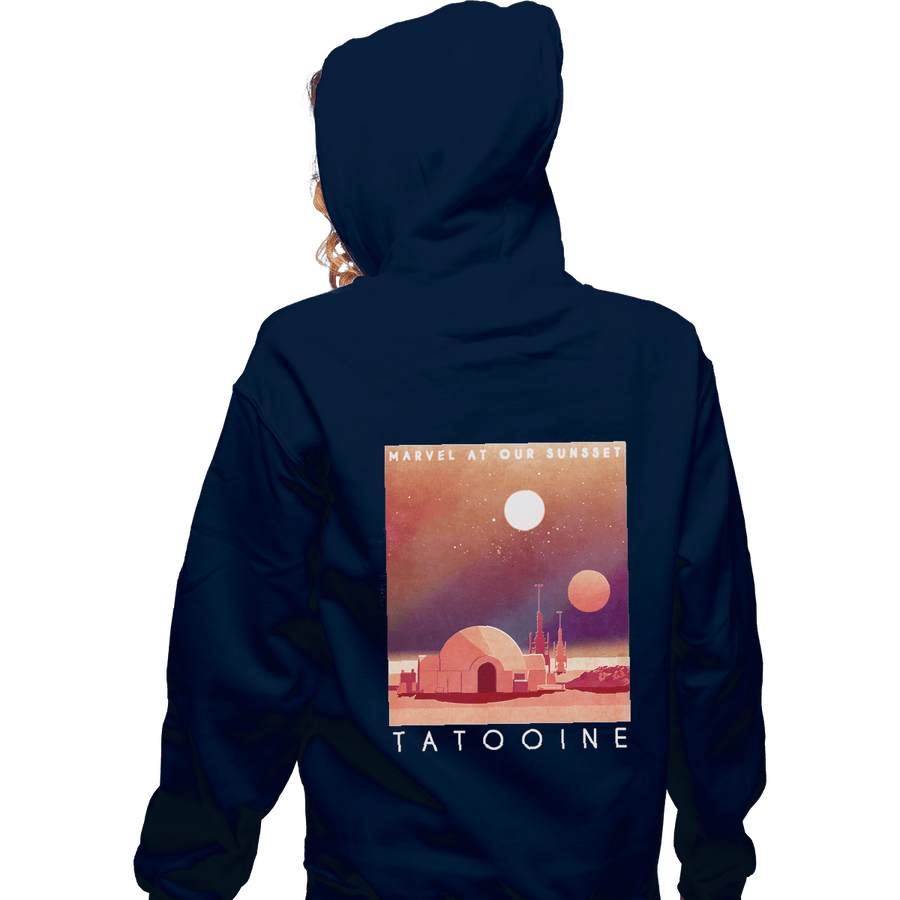 Shirts Zippered Hoodies, Unisex / Small / Navy Visit Tatooine
