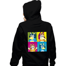 Load image into Gallery viewer, Daily_Deal_Shirts Zippered Hoodies, Unisex / Small / Black Pop Dogs
