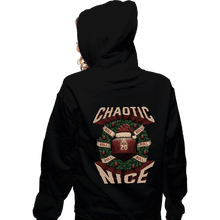Load image into Gallery viewer, Shirts Zippered Hoodies, Unisex / Small / Black Chaotic Nice Christmas
