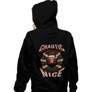 Shirts Zippered Hoodies, Unisex / Small / Black Chaotic Nice Christmas