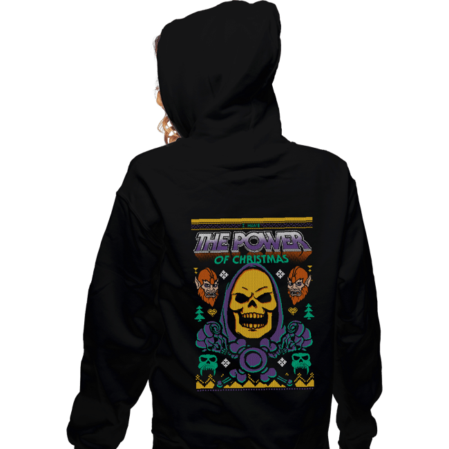 Shirts Zippered Hoodies, Unisex / Small / Black The Skele-Power Of Christmas