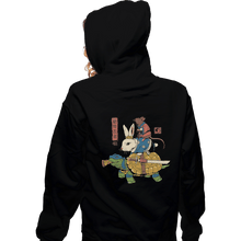 Load image into Gallery viewer, Shirts Zippered Hoodies, Unisex / Small / Black Kame, Usagi, and Ratto Ninjas
