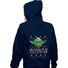 Load image into Gallery viewer, Shirts Zippered Hoodies, Unisex / Small / Navy Season It Is, Jolly To Be
