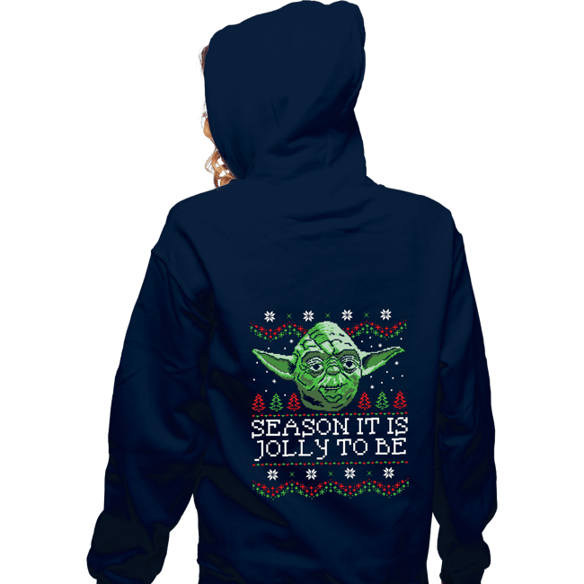 Shirts Zippered Hoodies, Unisex / Small / Navy Season It Is, Jolly To Be