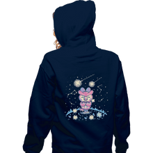Load image into Gallery viewer, Shirts Pullover Hoodies, Unisex / Small / Navy Starry Owl
