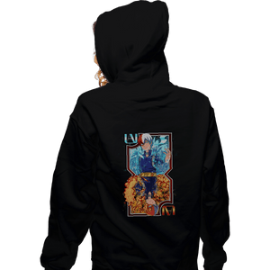 Shirts Zippered Hoodies, Unisex / Small / Black Fire And Ice Card