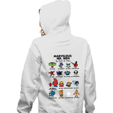Load image into Gallery viewer, Daily_Deal_Shirts Zippered Hoodies, Unisex / Small / White Marvelous Mr. Men
