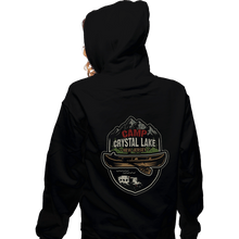 Load image into Gallery viewer, Secret_Shirts Zippered Hoodies, Unisex / Small / Black Camp Crystal
