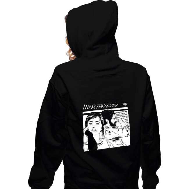 Secret_Shirts Zippered Hoodies, Unisex / Small / Black Infected Youth