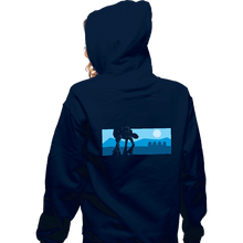 Load image into Gallery viewer, Secret_Shirts Zippered Hoodies, Unisex / Small / Navy Snowy Invasion
