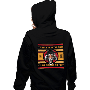 Secret_Shirts Zippered Hoodies, Unisex / Small / Black Eye Of The Tiger