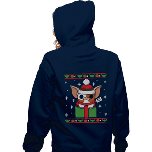 Shirts Zippered Hoodies, Unisex / Small / Navy Peltzer Christmas