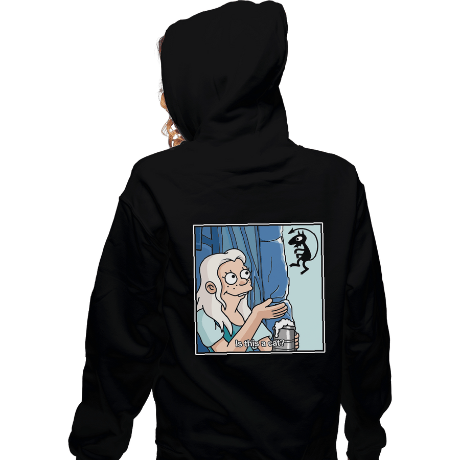 Shirts Zippered Hoodies, Unisex / Small / Black Is This A Cat?