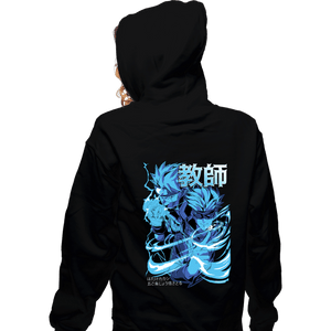 Daily_Deal_Shirts Zippered Hoodies, Unisex / Small / Black Kakashi and Gojo