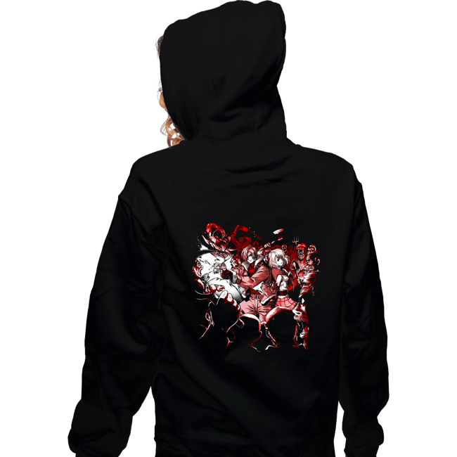 Daily_Deal_Shirts Zippered Hoodies, Unisex / Small / Black Survival Horror