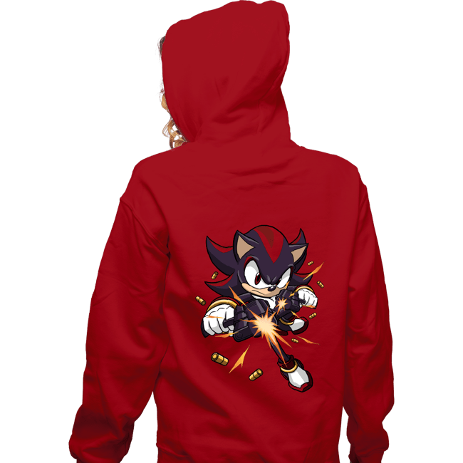Daily_Deal_Shirts Zippered Hoodies, Unisex / Small / Red PG-13 Hedgehog