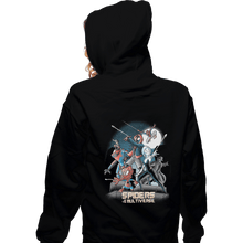 Load image into Gallery viewer, Shirts Zippered Hoodies, Unisex / Small / Black Spiders Of The Multiverse

