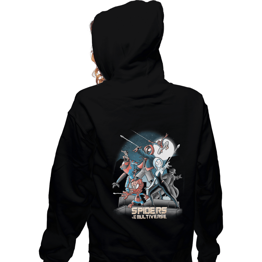 Shirts Zippered Hoodies, Unisex / Small / Black Spiders Of The Multiverse