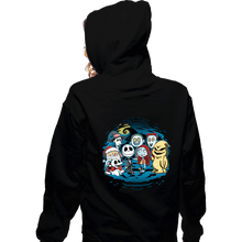 Load image into Gallery viewer, Daily_Deal_Shirts Zippered Hoodies, Unisex / Small / Black Halloween Friends
