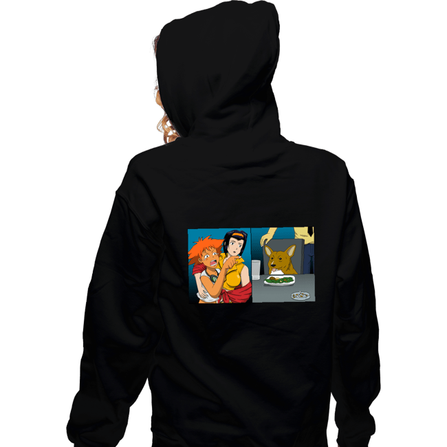 Secret_Shirts Zippered Hoodies, Unisex / Small / Black Women Yelling At Data Dog