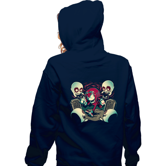 Daily_Deal_Shirts Zippered Hoodies, Unisex / Small / Navy Pumpkin Hill