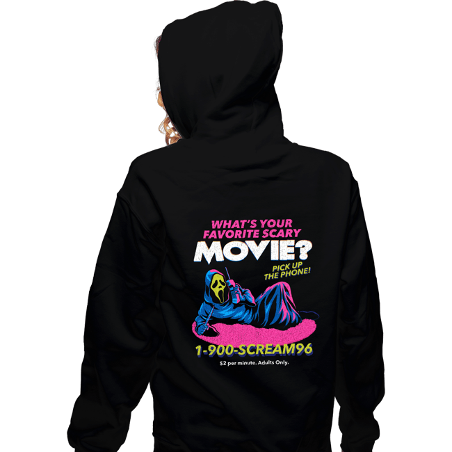 Daily_Deal_Shirts Zippered Hoodies, Unisex / Small / Black 1-900-SCREAM96