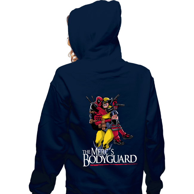 Daily_Deal_Shirts Zippered Hoodies, Unisex / Small / Navy The Merc's Bodyguard
